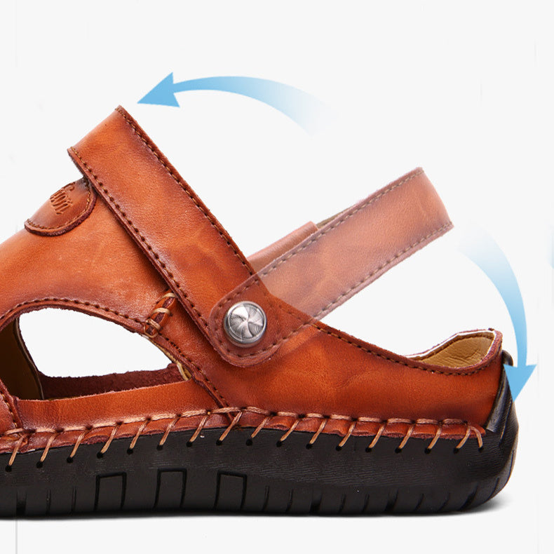 Artisan Comfort Stitch Sandals for Men
