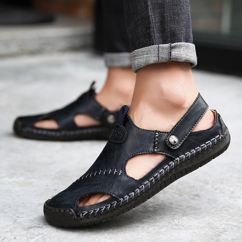 Artisan Comfort Stitch Sandals for Men
