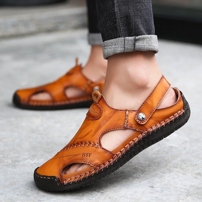 Artisan Comfort Stitch Sandals for Men