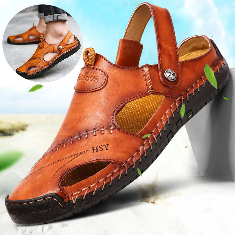 Artisan Comfort Stitch Sandals for Men