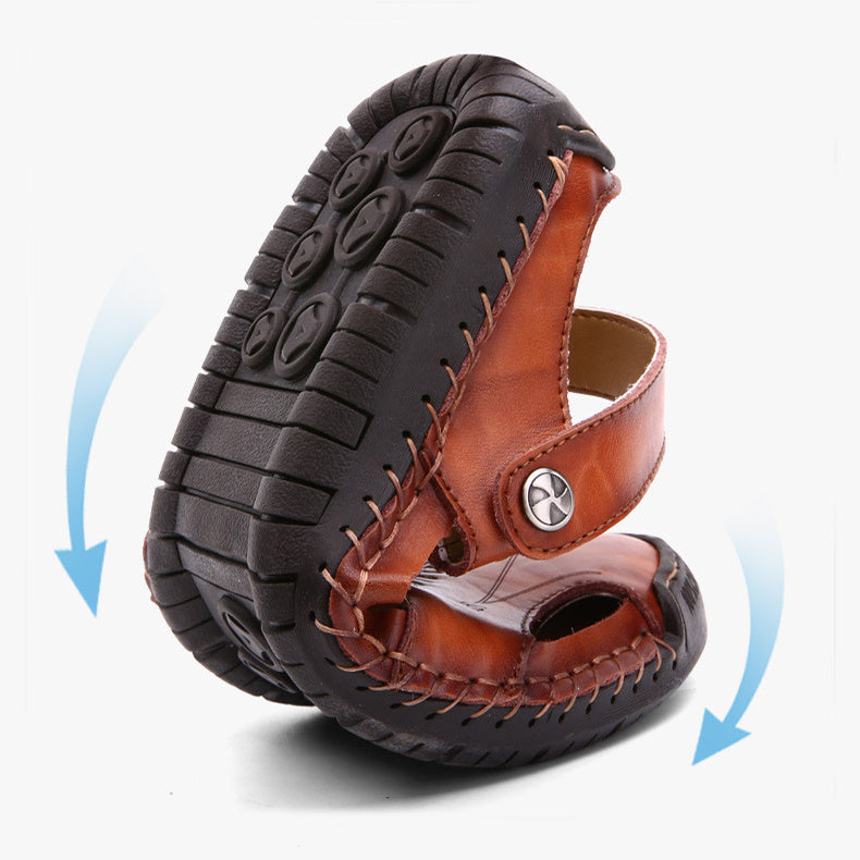 Artisan Comfort Stitch Sandals for Men