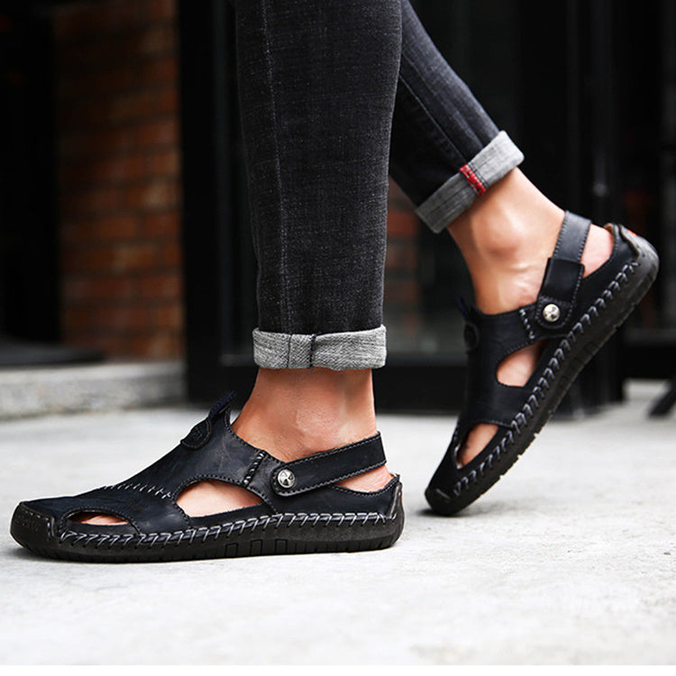 Artisan Comfort Stitch Sandals for Men